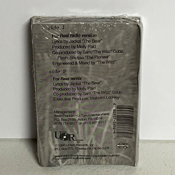 Vintage 1995 Jackal The Bear For Real Sealed Cassette Rare - Picture 2 of 13